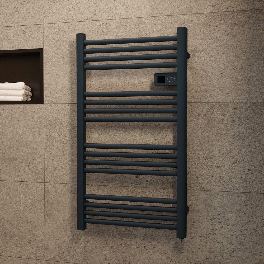 heat-line-seche-serviettes-electrique-500w-anthracite-cerahtlr500a (1) Sèche serviettes électrique 500W, anthracite Ceramia Heat-Line – Image 1