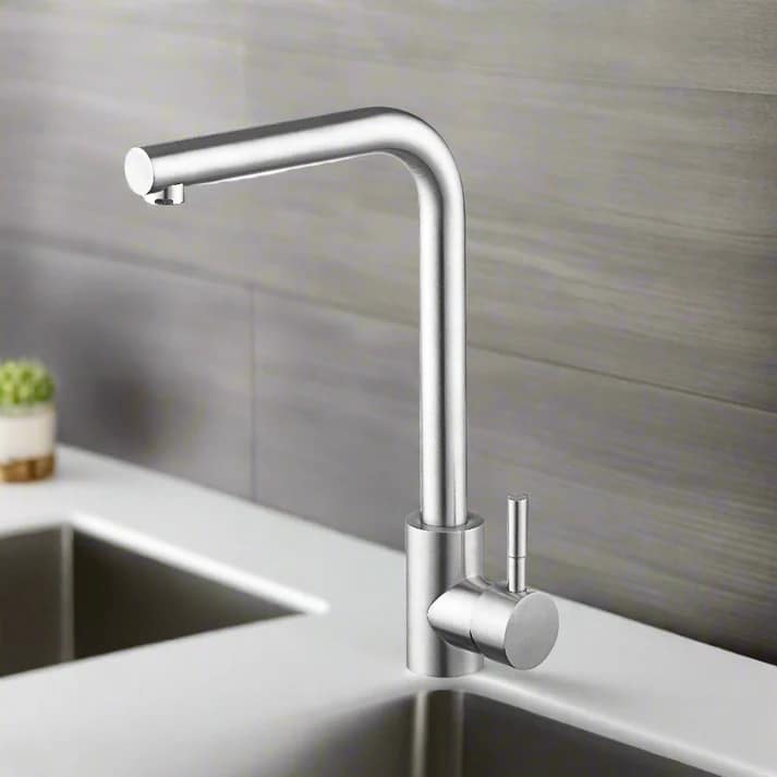df1eb1a813e67b802249e51349f809dc Robinet Cuisine en L Chromé – Anti-éclaboussures & Pivotant à 360° – Image 1